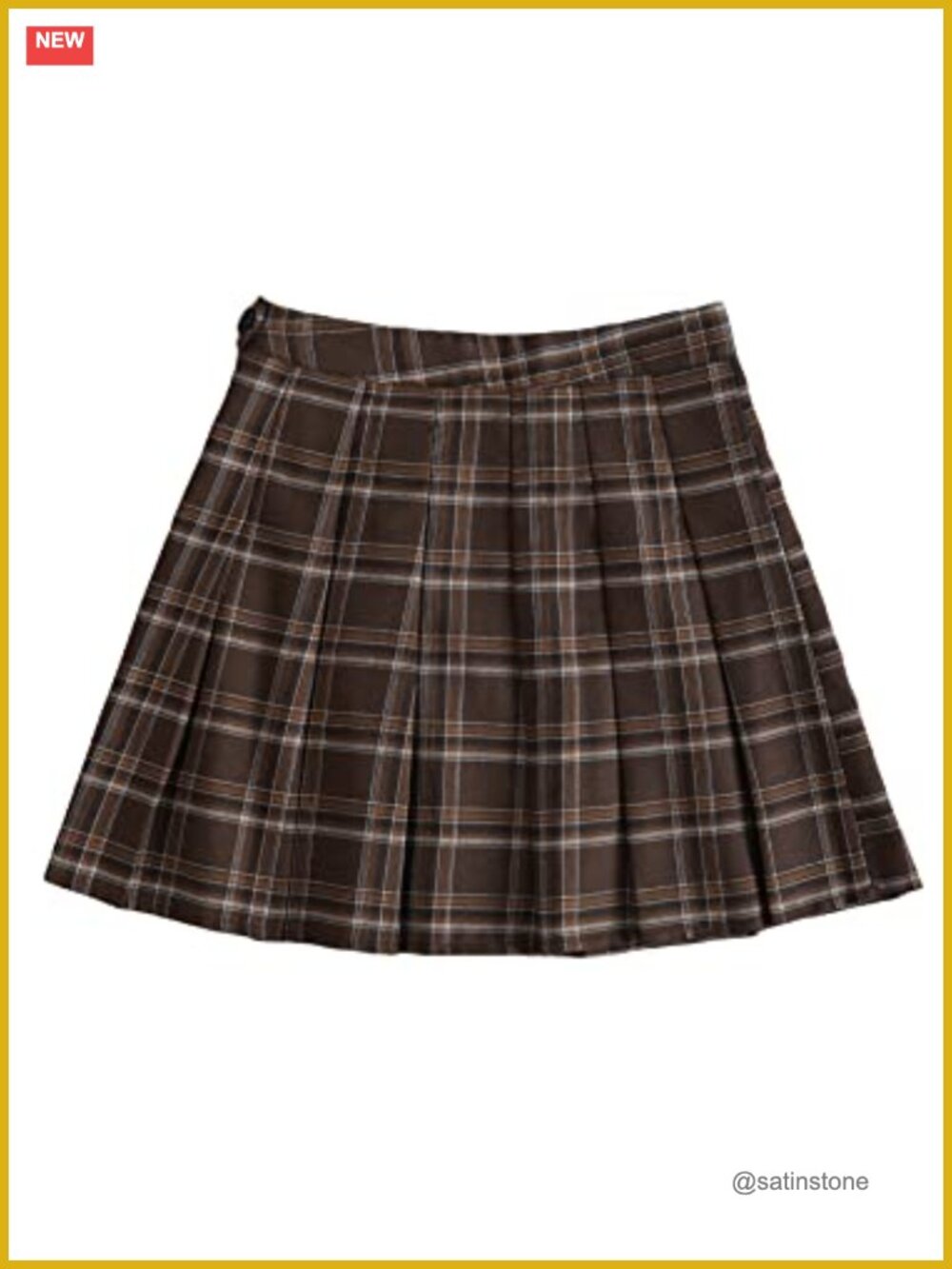 WDIRARA Womens A-Line Fit and Flare Plaid Mini Skirt